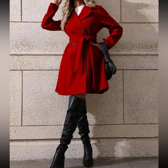 Cozy double breasted cozy overcoat - Picture 5 of 5